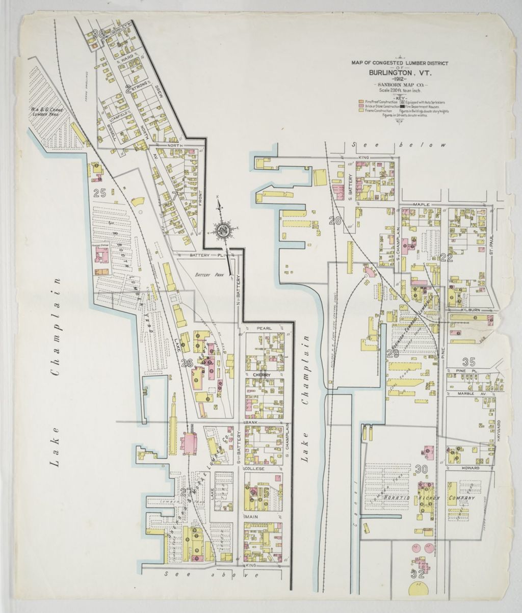 Miniature of Burlington 1912, lumber yards detail