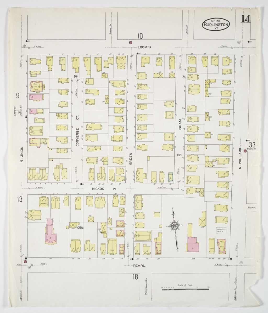 Miniature of Burlington 1912, sheet 14