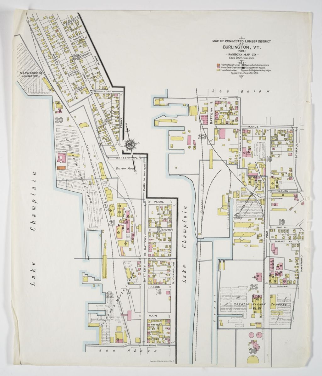 Miniature of Burlington 1919, lumber yards detail