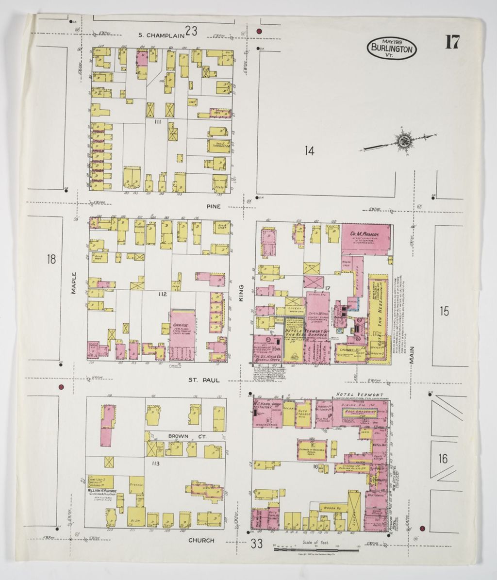 Miniature of Burlington 1919, sheet 17