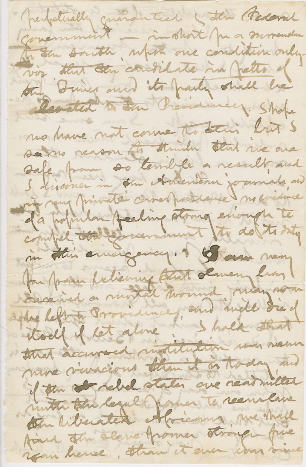 Miniature of Letter from GEORGE PERKINS MARSH to CHARLES ELIOT NORTON, dated January 22, 1864.