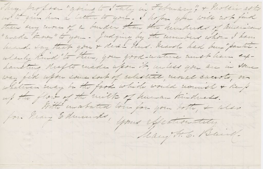 Miniature of Letter from SPENCER FULLERTON BAIRD and MARY CHURCHILL BAIRD to GEORGE PERKINS MARSH, dated January 16, 1875.