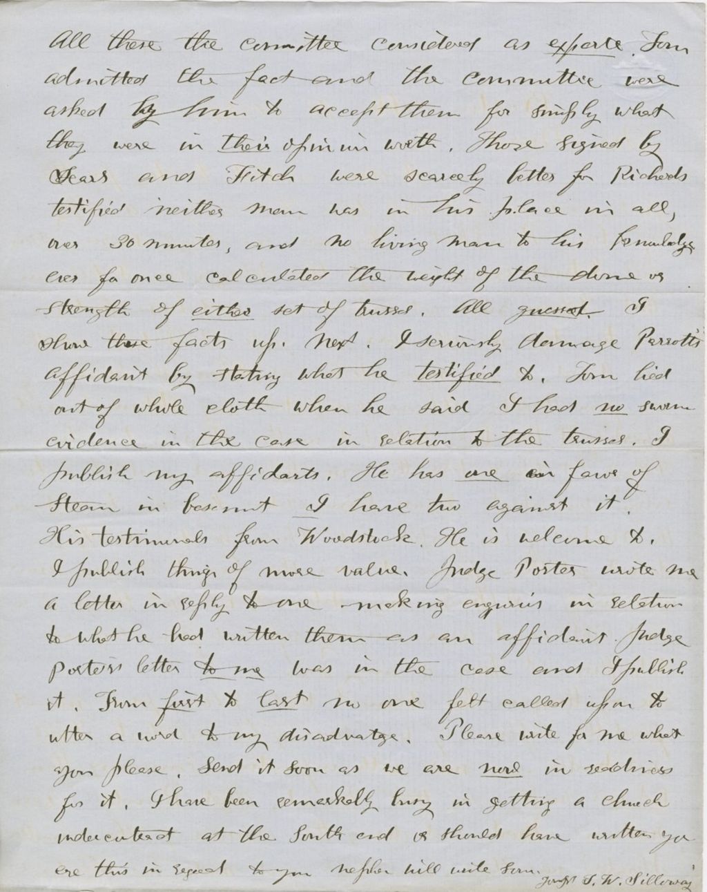 Miniature of Letter from THOMAS WILLIAM SILLOWAY to GEORGE PERKINS MARSH, dated February 10, 1859.