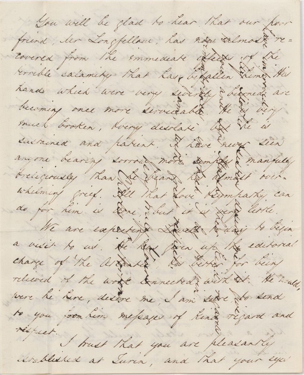 Miniature of Letter from CHARLES ELIOT NORTON to GEORGE PERKINS MARSH, dated August 13, 1861.