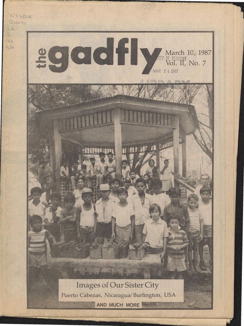 Miniature of The Gadfly : a UVM student newspaper, vol. 02, n. 07