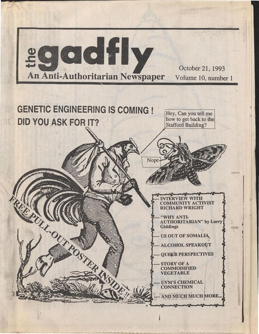 Miniature of The Gadfly : a UVM student newspaper, vol. 10, n. 01