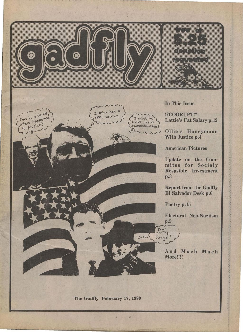 Miniature of The Gadfly : a UVM student newspaper, vol. 04, n. 04