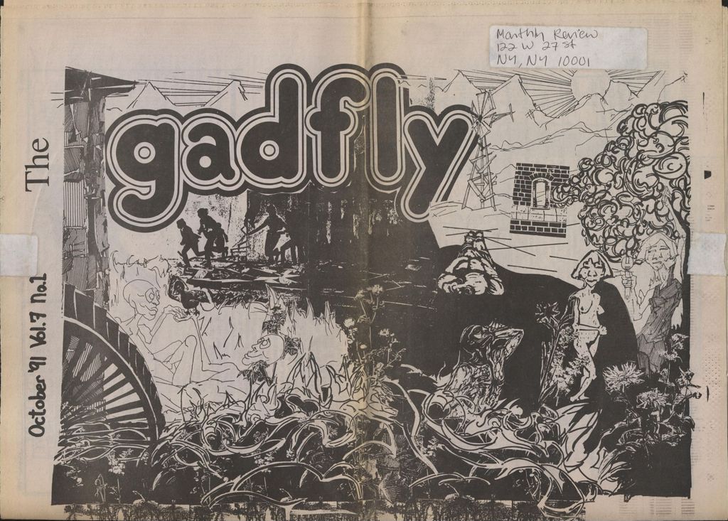 Miniature of The Gadfly : a UVM student newspaper, vol. 07, n. 01