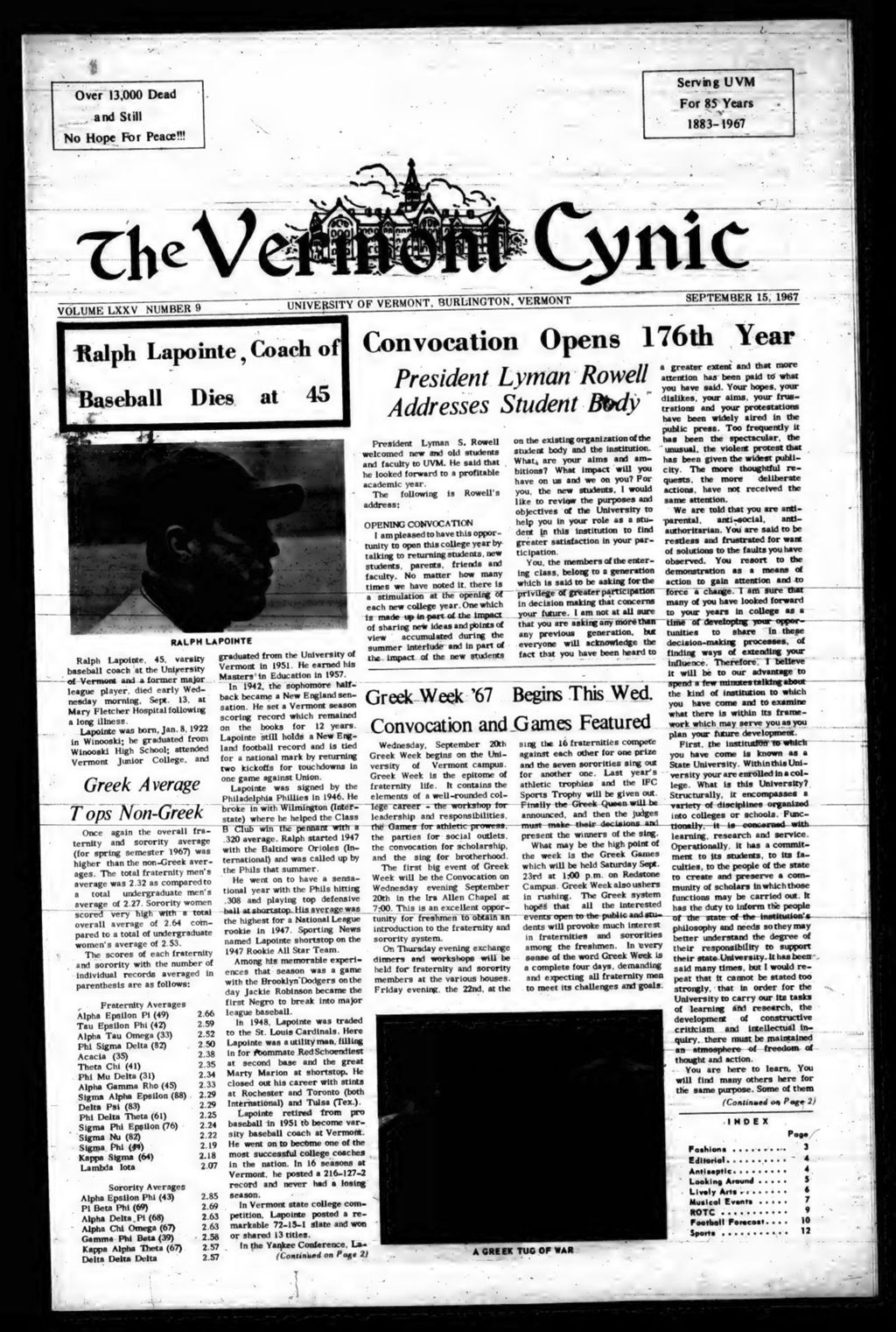 Miniature of Vermont Cynic, 1967, September-October