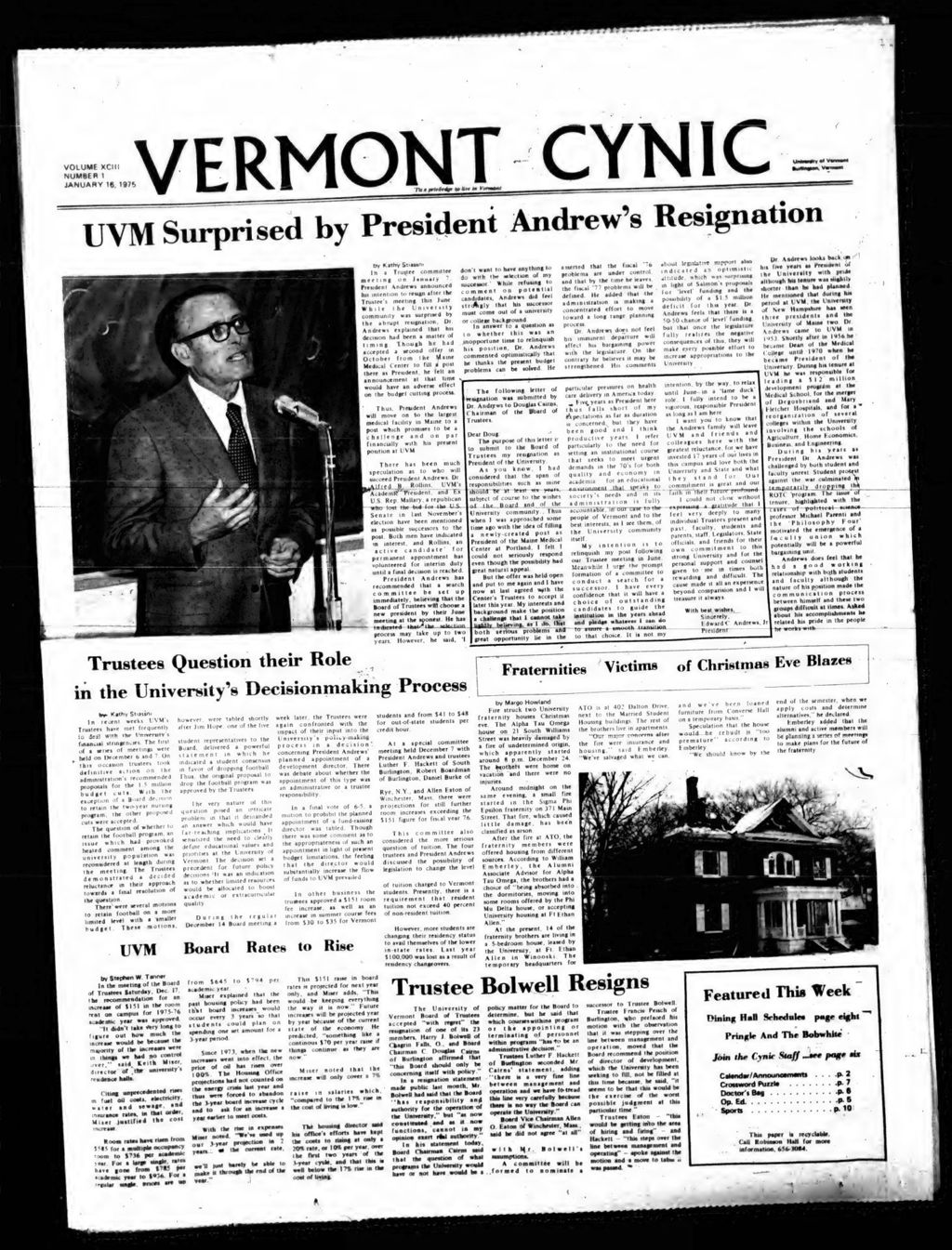 Miniature of Vermont Cynic, 1975, January-February