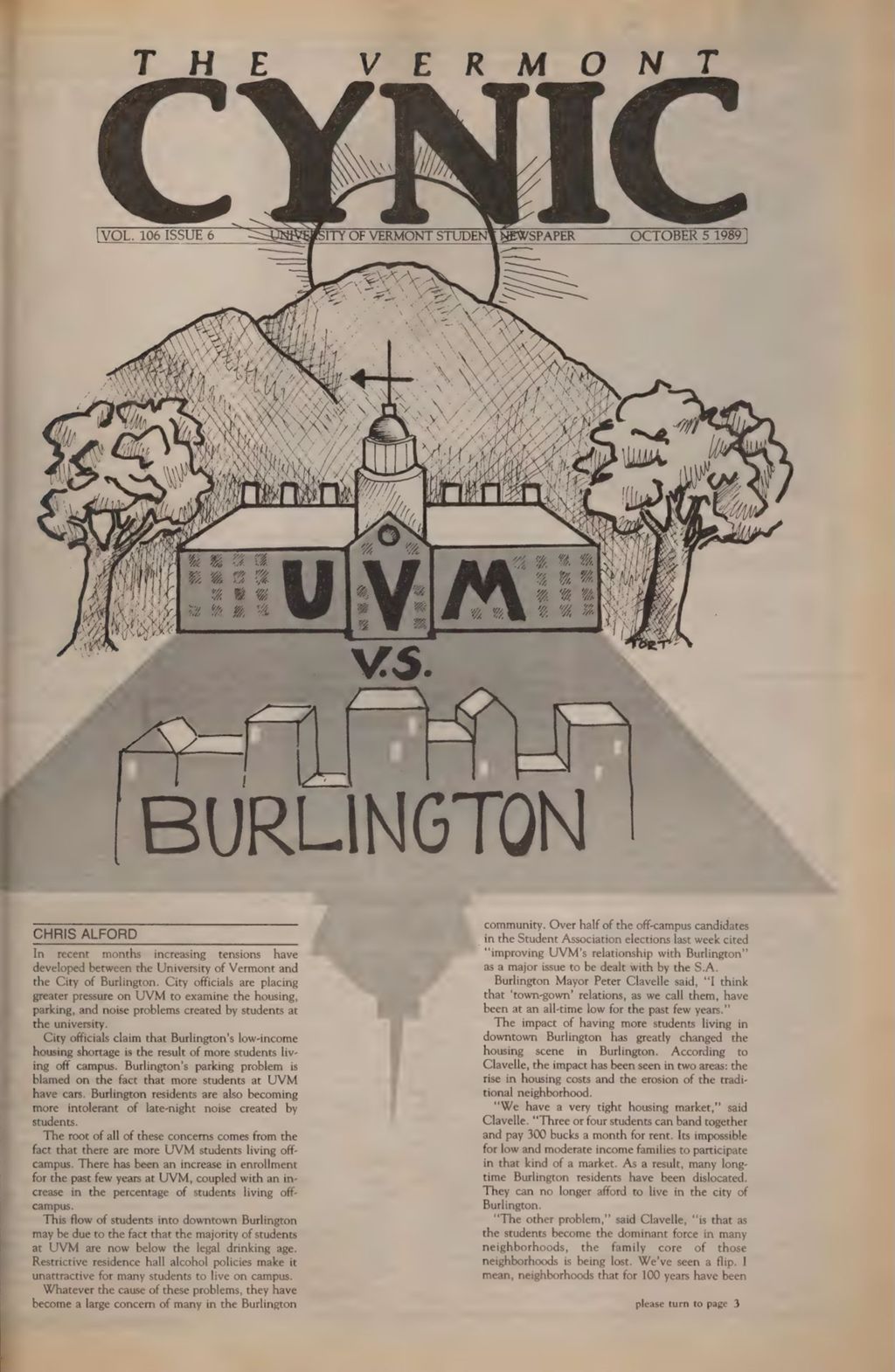 Miniature of Vermont Cynic, 1989, October