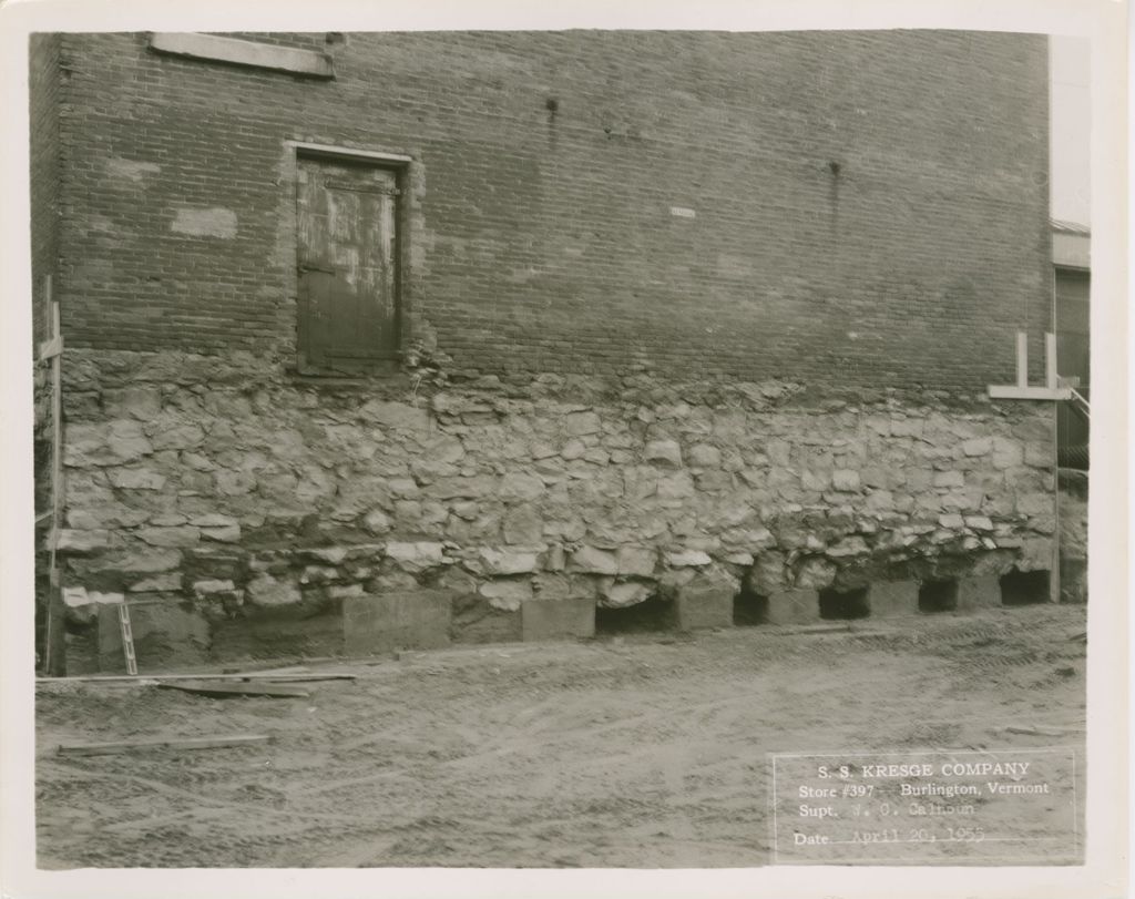 Miniature of Kresge's (Burlington Store) - exteriors, excavation, construction