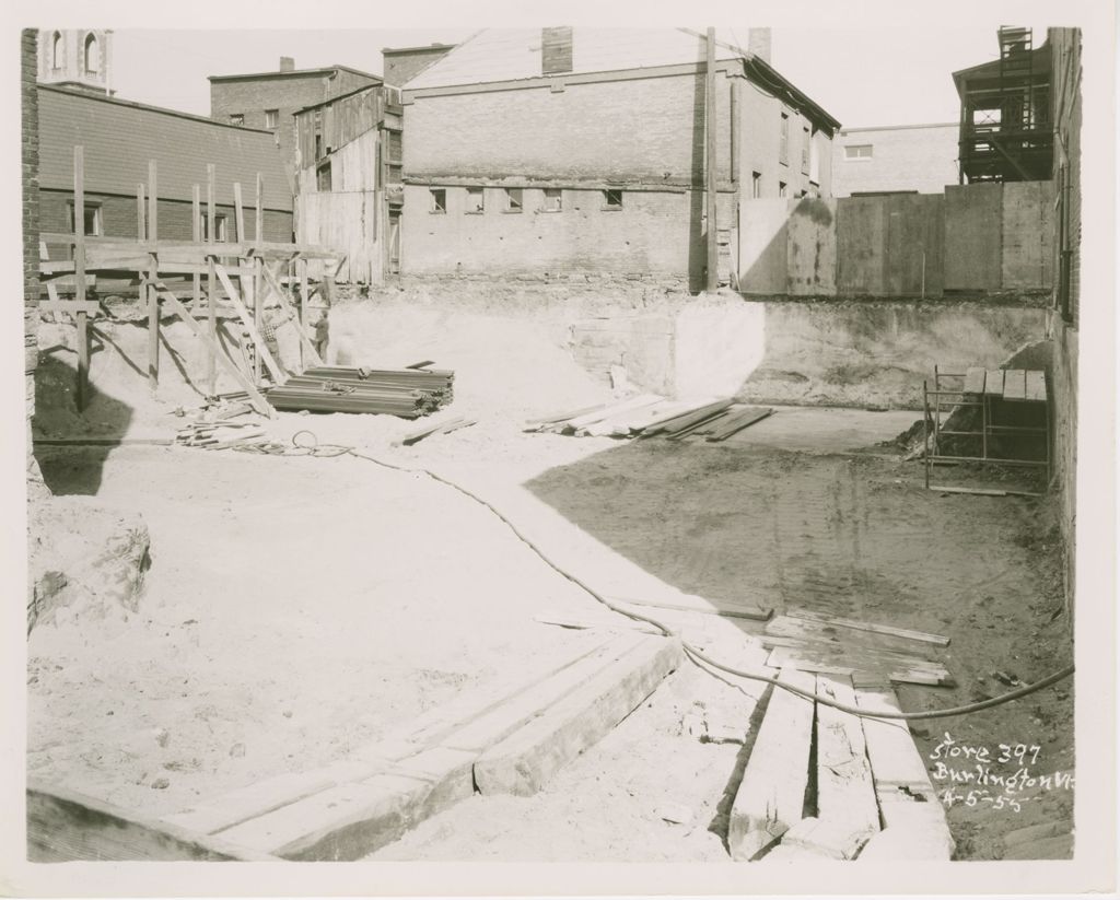 Miniature of Kresge's (Burlington Store) - exteriors, excavation, construction