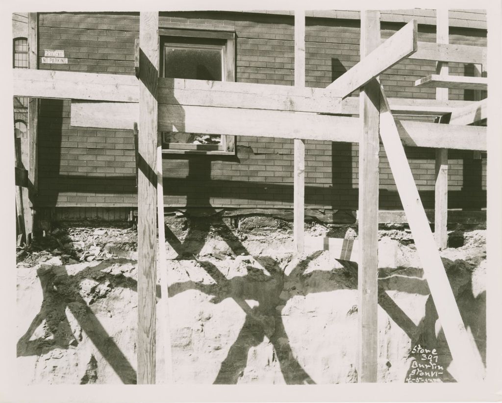 Miniature of Kresge's (Burlington Store) - exteriors, excavation, construction