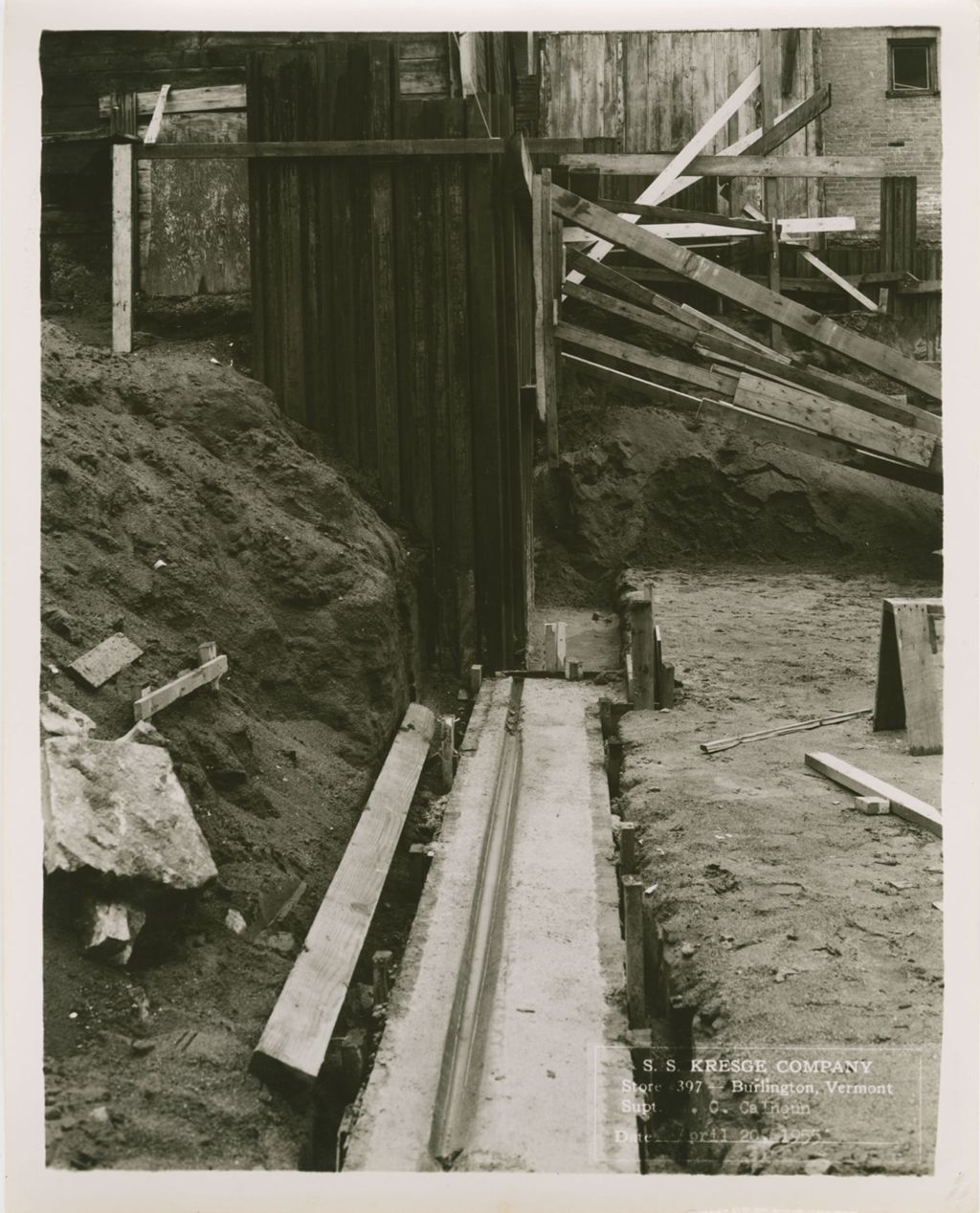 Miniature of Kresge's (Burlington Store) - exteriors, excavation, construction