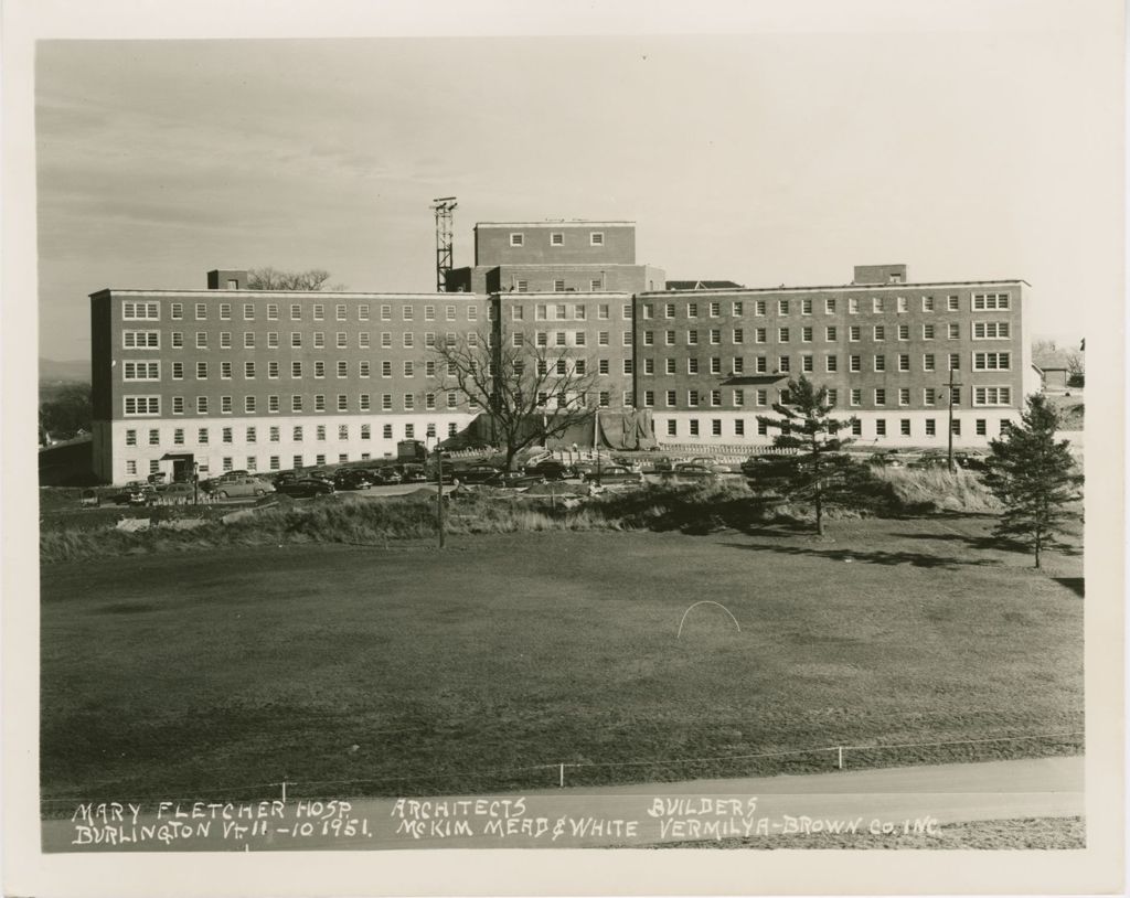 Miniature of Mary Fletcher Hospital, Burlington - Construction