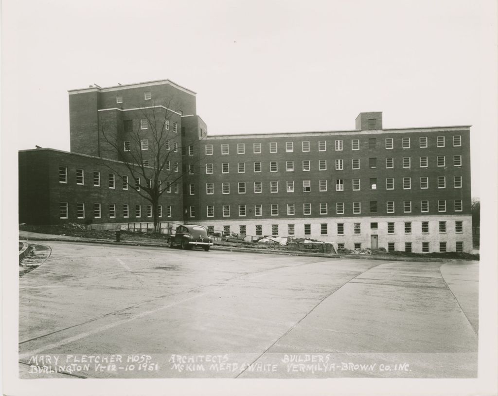 Miniature of Mary Fletcher Hospital, Burlington - Construction