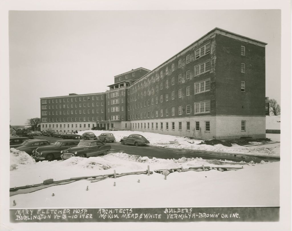 Miniature of Mary Fletcher Hospital, Burlington - Construction