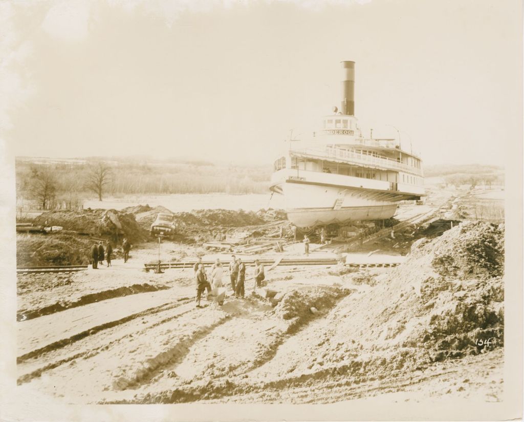 Miniature of Ticonderoga - Move to Shelburne Museum