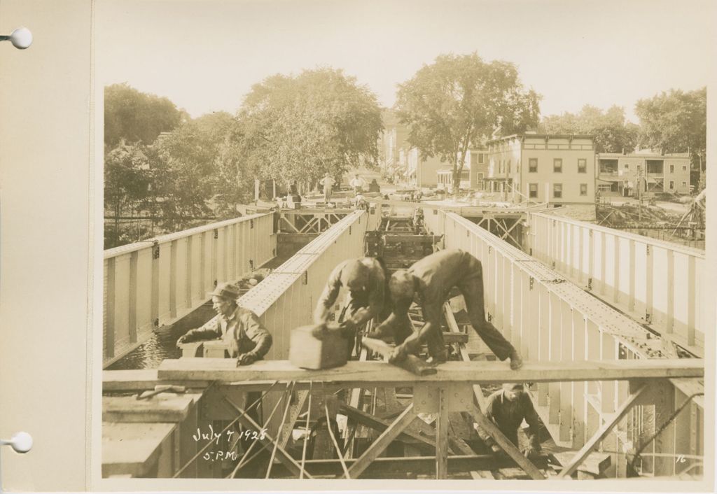 Miniature of Winooski Bridge Construction