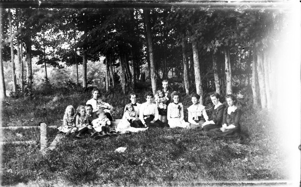 Miniature of Group portrait at the edge of the woods