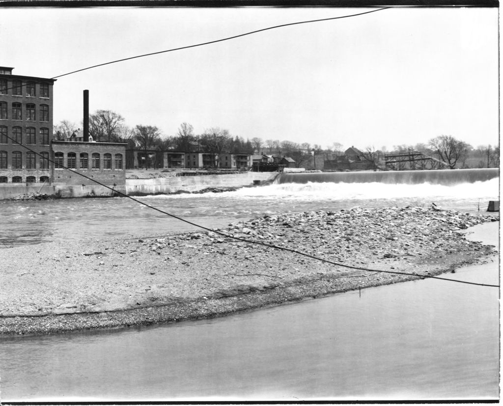 Miniature of Winooski and Burlington Mills (from Pontoon Bridge)