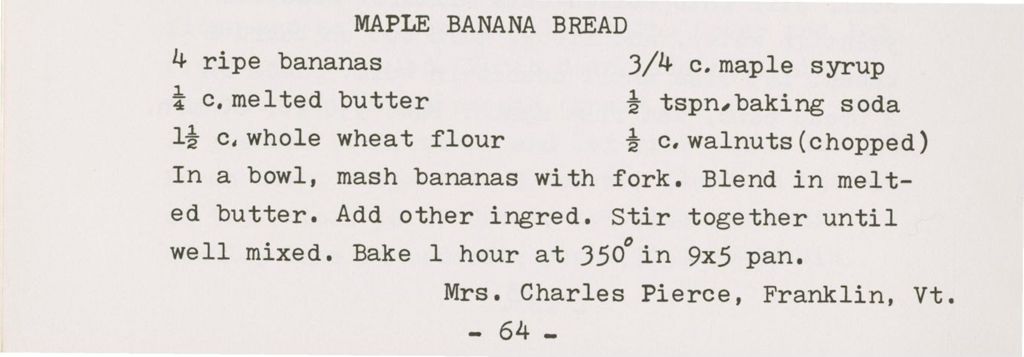 Miniature of Maple banana bread