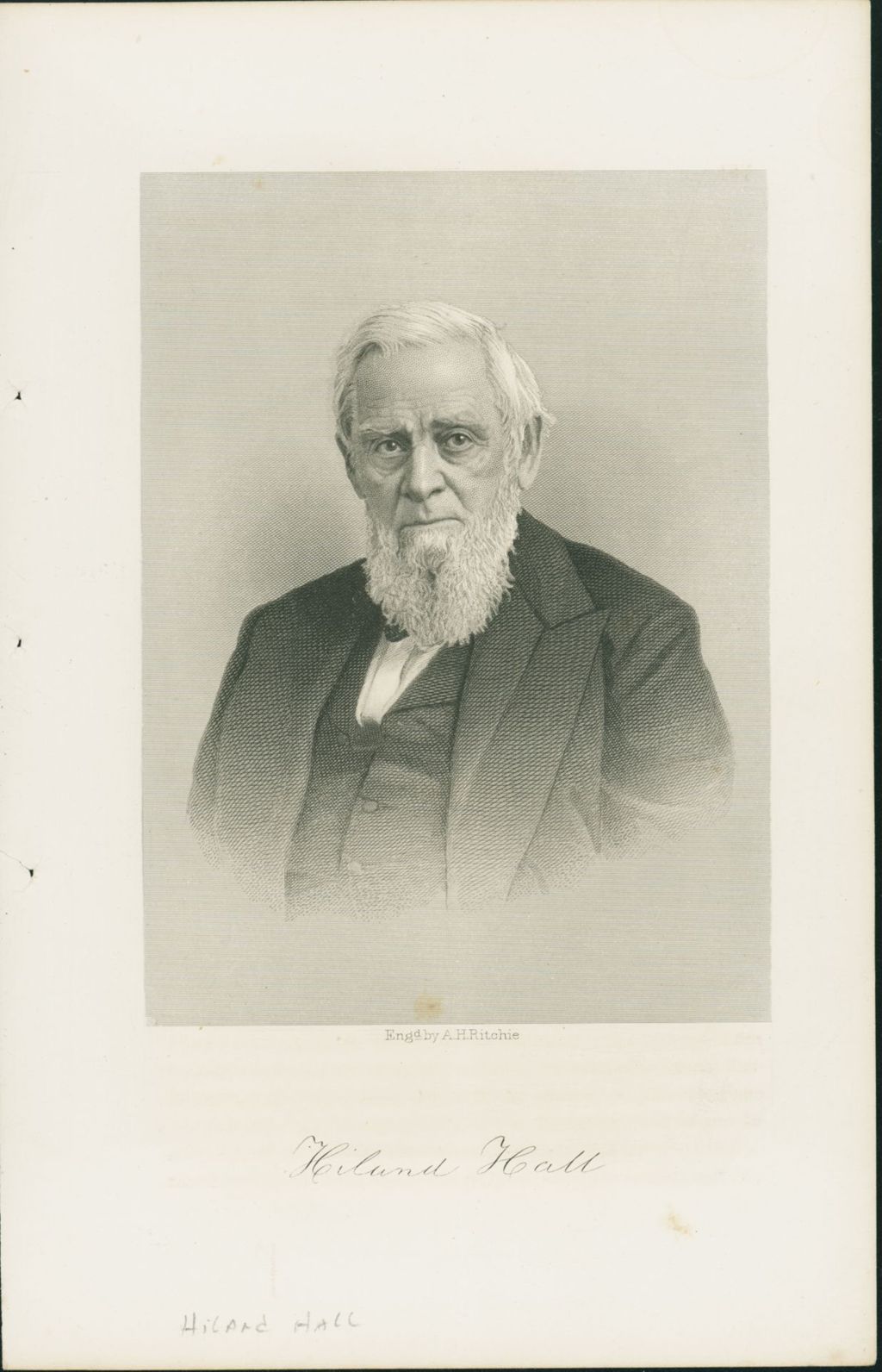 Miniature of Hiland Hall Portrait