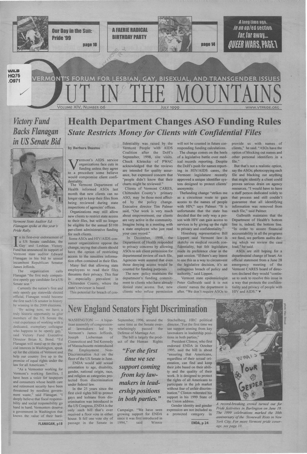 Miniature of Out in the Mountains, July, 1999