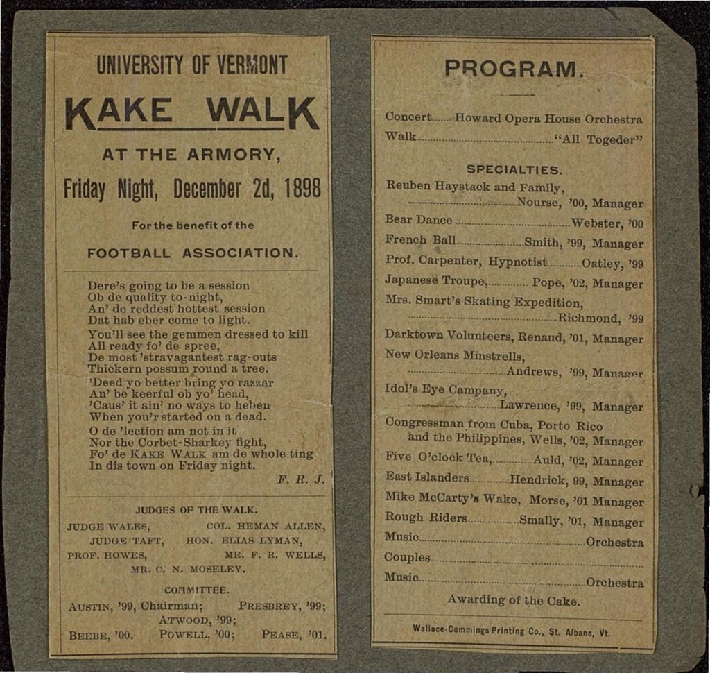 Miniature of Kake Walk Program