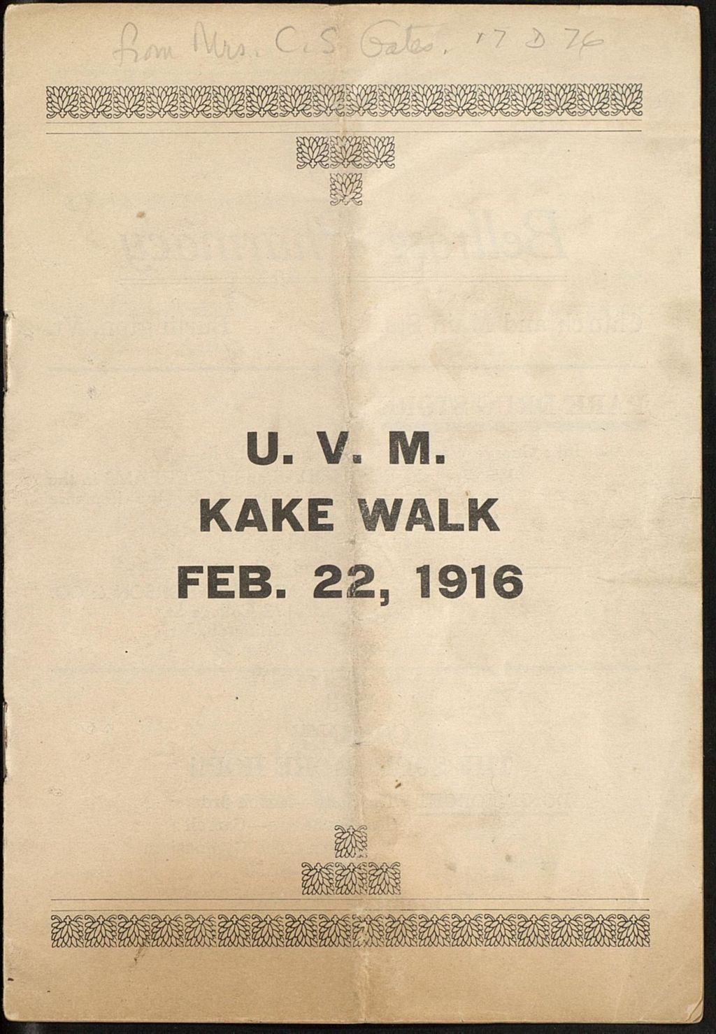 Miniature of Kake Walk Program