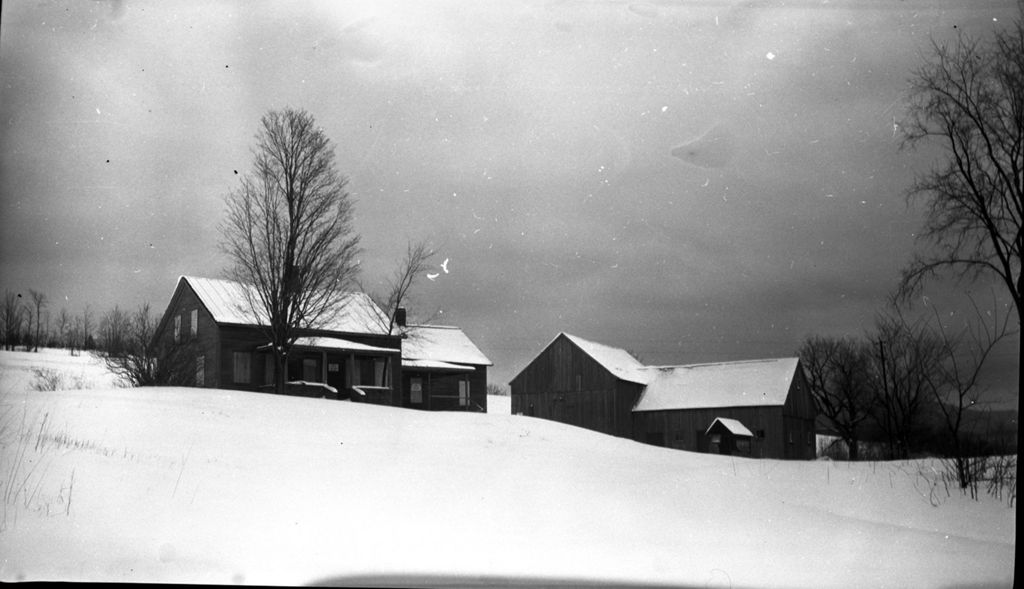 Miniature of View of Proctor Maple Research Center in the snow