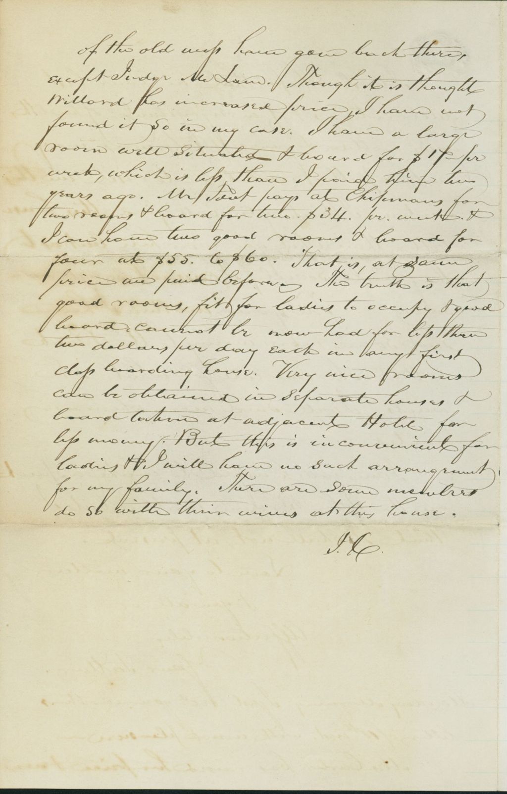 Miniature of Letter to Mary N. Collamer, December 11, 1859