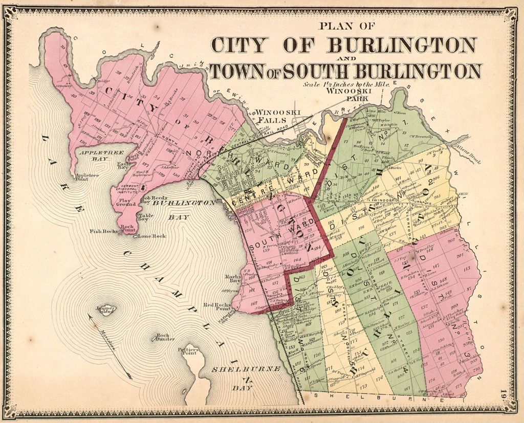 Miniature of Plan of City of Burlington and Town of South Burlington