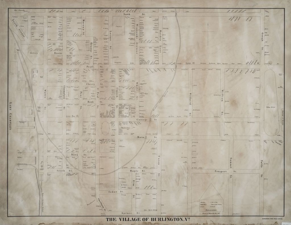 Miniature of Village of Burlington, Vt