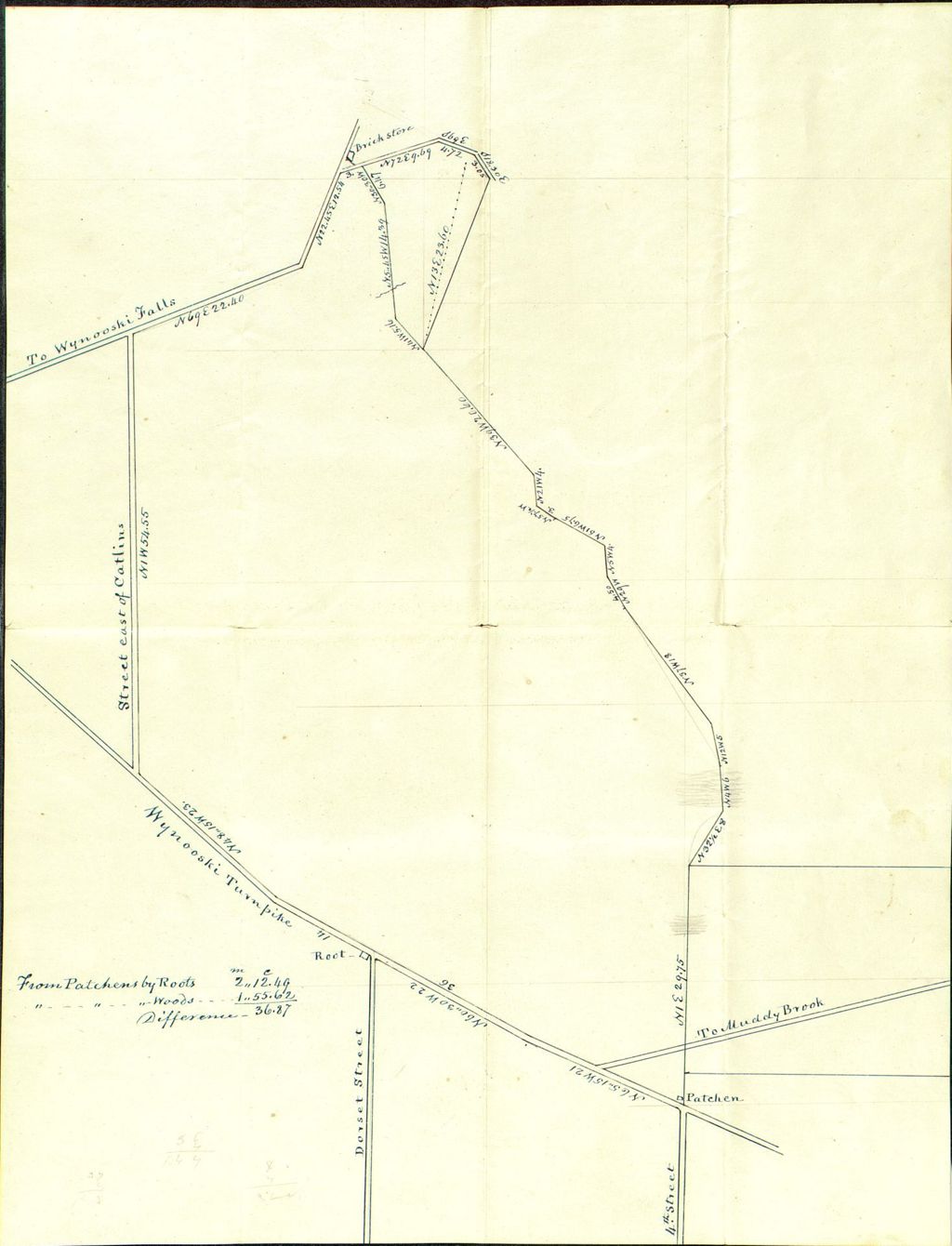 Miniature of Burlington Winooski Falls to Patchen Road, undated