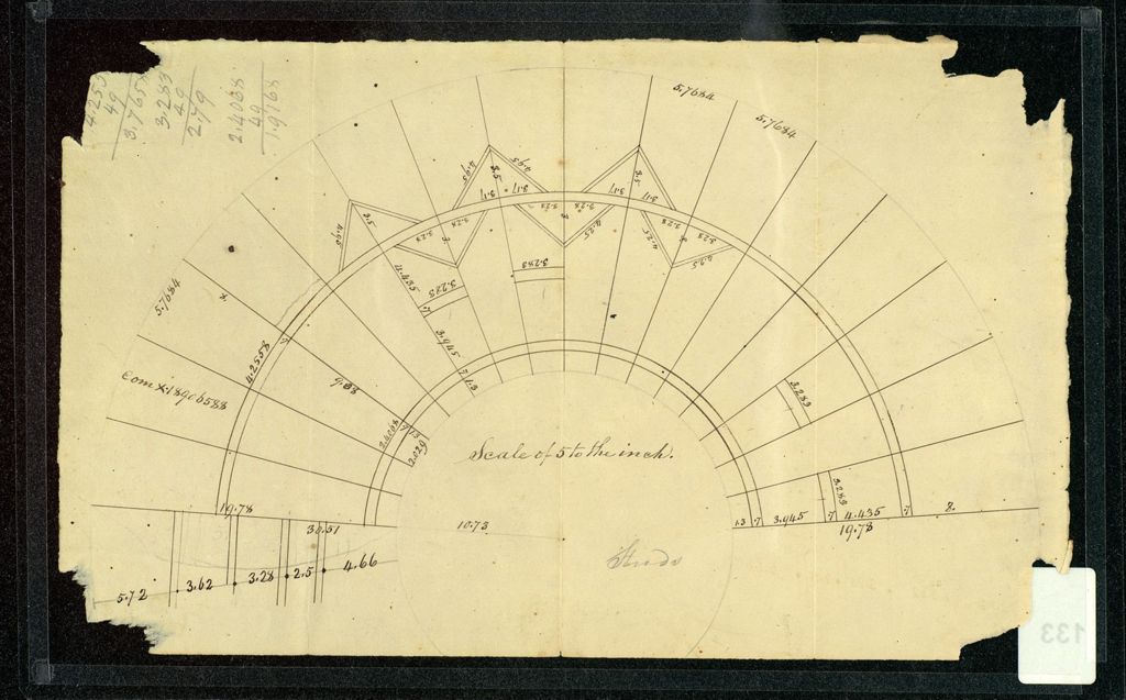 Miniature of Plan for Old Mill building, University of Vermont, Burlington, 1820s