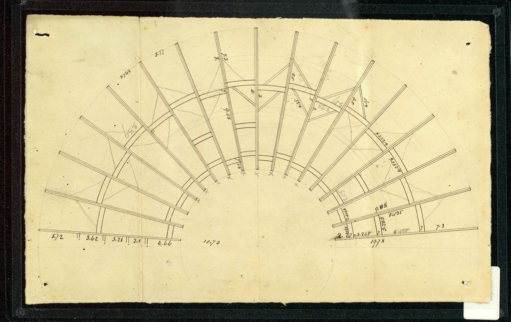 Miniature of Plan for Old Mill building, University of Vermont, Burlington, 1820s