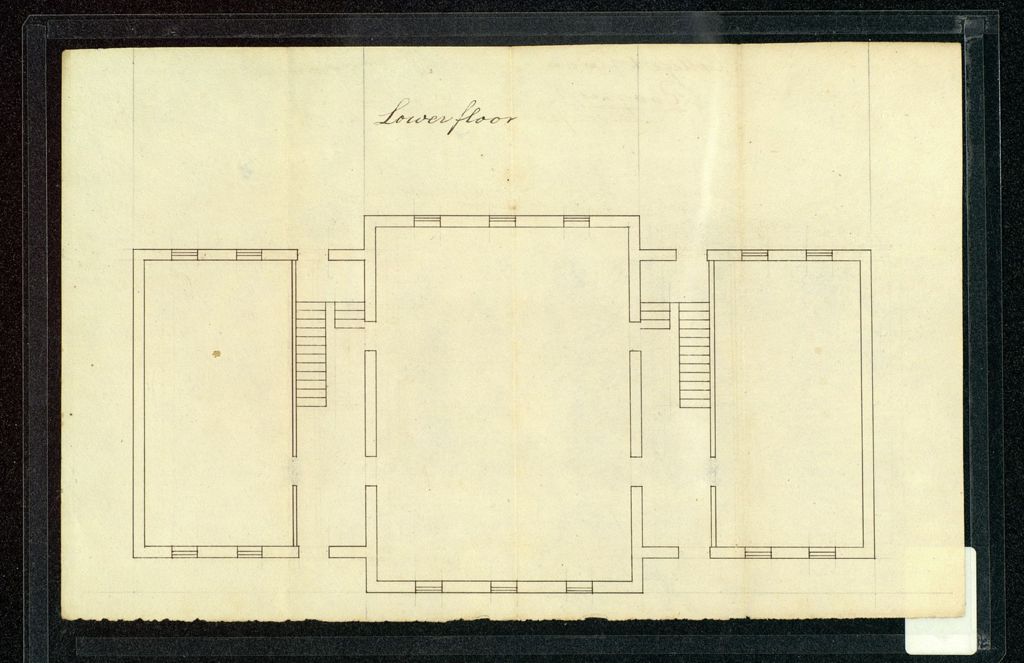 Miniature of Plan for Old Mill building, University of Vermont, Burlington, 1820s