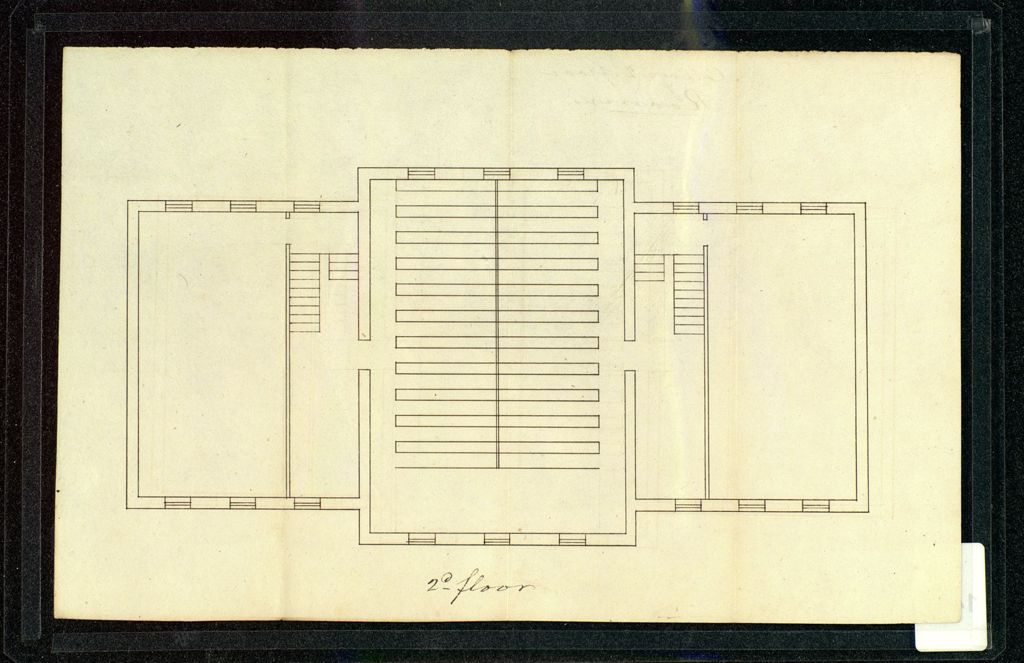 Miniature of Plan for Old Mill building, University of Vermont, Burlington, 1820s