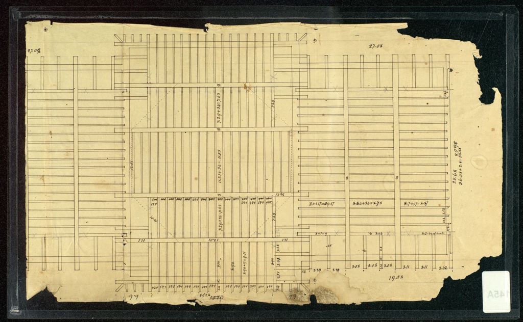 Miniature of Plan for Old Mill building, University of Vermont, Burlington, 1820s