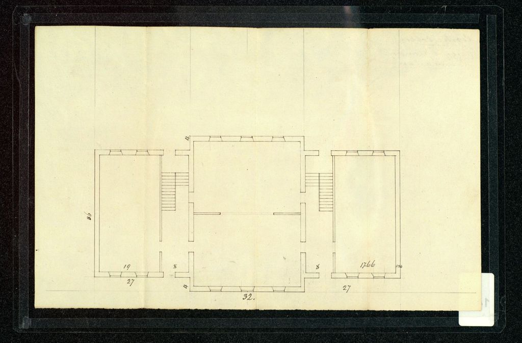 Miniature of Plan for Old Mill building, University of Vermont, Burlington, 1820s