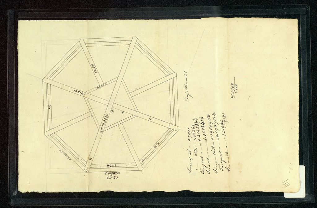 Miniature of Plan for Old Mill building, University of Vermont, Burlington, 1820s