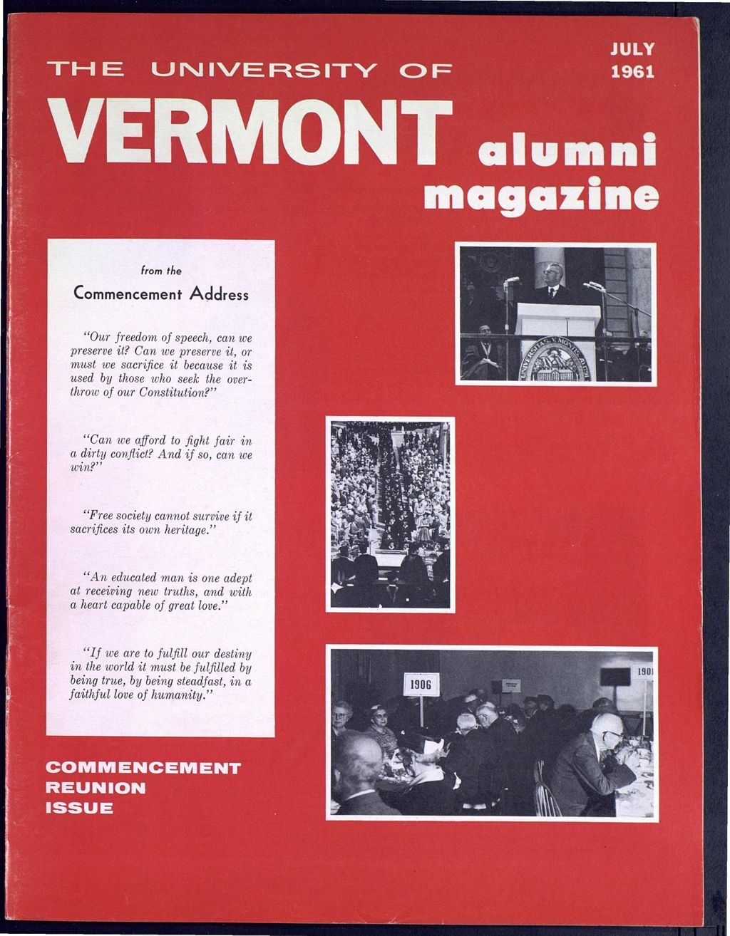 Miniature of The University of Vermont Alumni Magazine vol. 42 no. 01