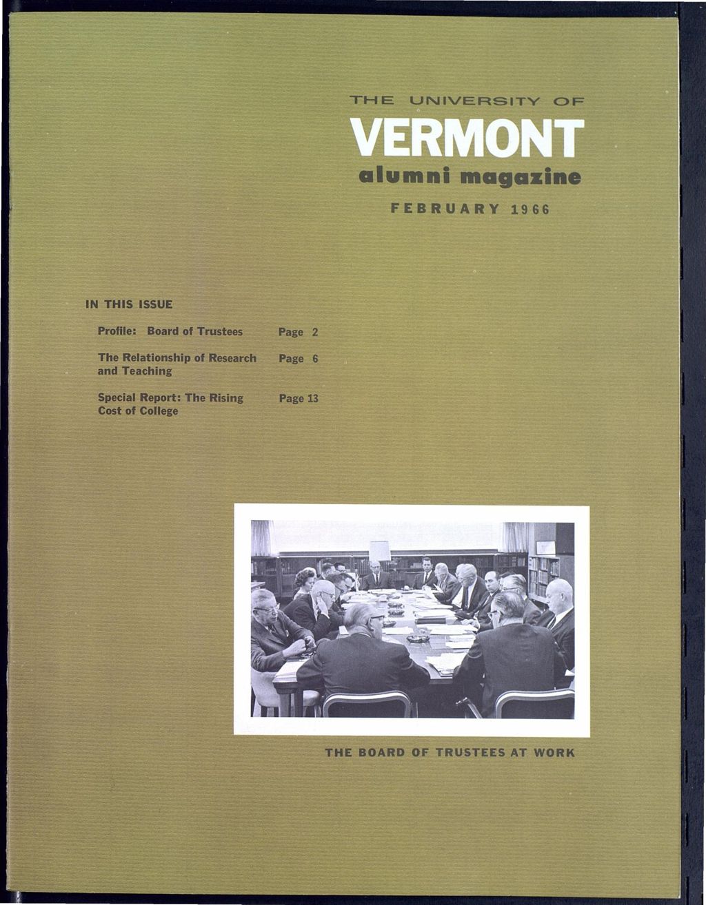 Miniature of The University of Vermont Alumni Magazine vol. 46 no. 03