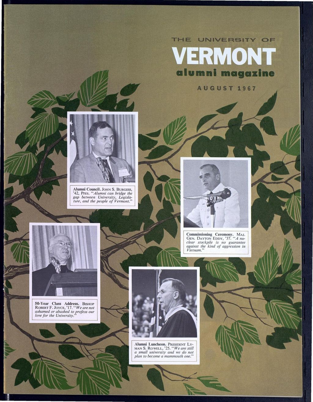 Miniature of The University of Vermont Alumni Magazine vol. 48 no. 01