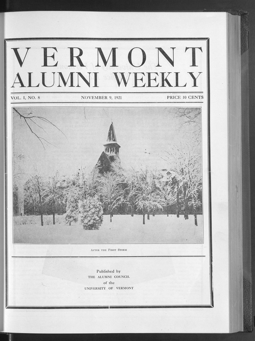 Miniature of Vermont Alumni Weekly vol. 01 no. 08