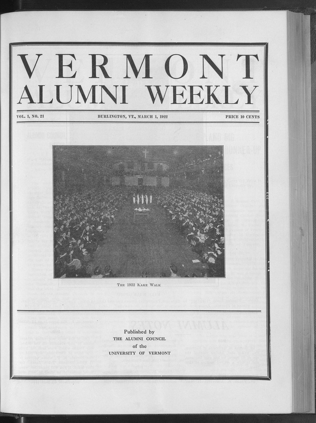 Miniature of Vermont Alumni Weekly vol. 01 no. 21