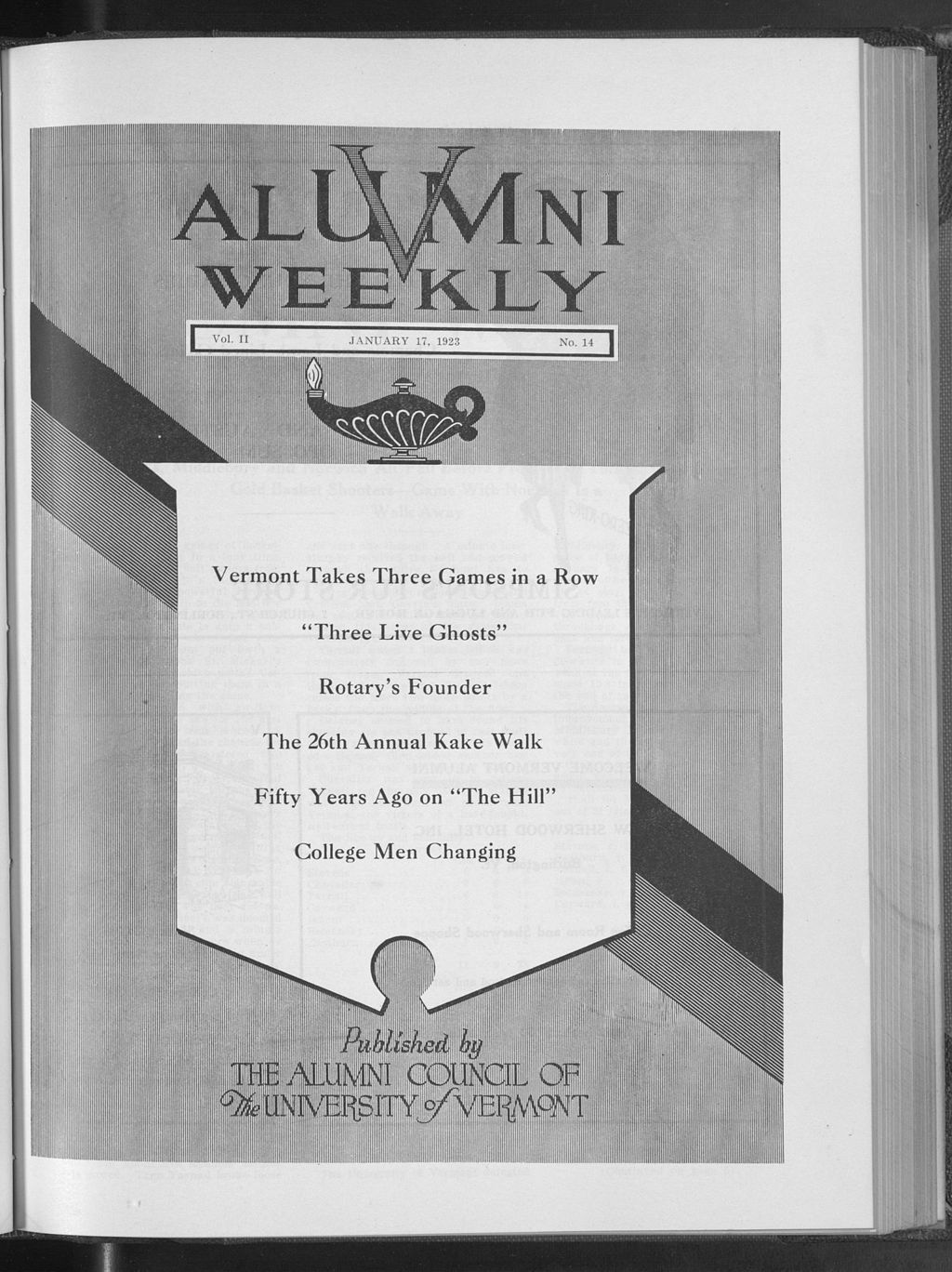 Miniature of Vermont Alumni Weekly vol. 02 no. 14