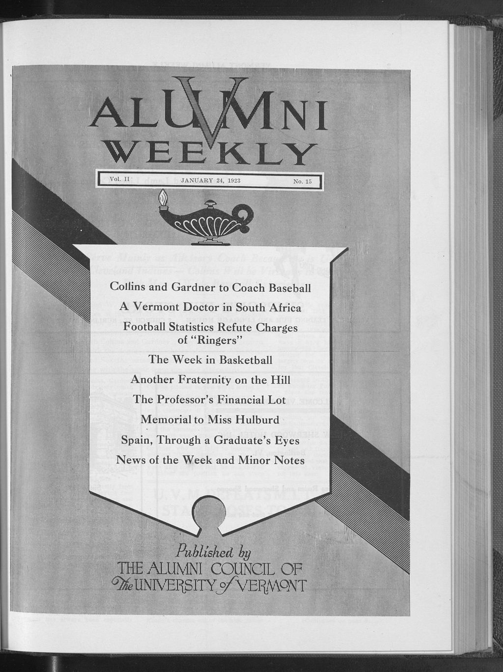 Miniature of Vermont Alumni Weekly vol. 02 no. 15